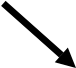 black arrow pointing down and to the right